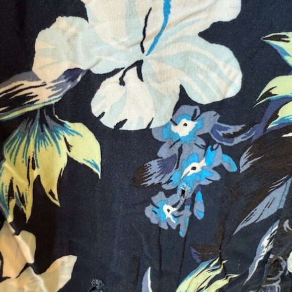 Pre-Loved Hollister Blue Hawaiian Short Sleeve Shirt - Size S - Picture 2 of 5